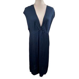 New Kona Sol Cap Sleeve Swimsuit Coverup V-Neck Twist Front Size M Medium